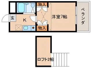 シティパレスやすらぎの道P-5【3階】の間取り