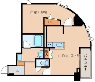 奈良県奈良市三条大宮町【マンション】の間取り