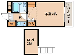 シティパレス21佐保川PーⅡ【3階】の間取り