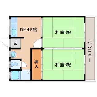 奈良県北葛城郡上牧町桜ケ丘1丁目【マンション】の間取り