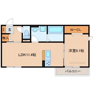 奈良県奈良市南紀寺町1丁目【アパート】の間取り