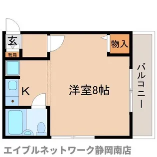 コーポ前田【205号室】の間取り