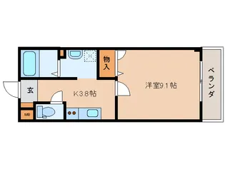 奈良県奈良市芝辻町【マンション】の間取り