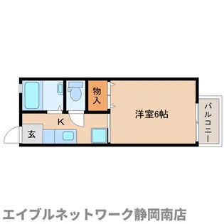 1Kの間取り画像