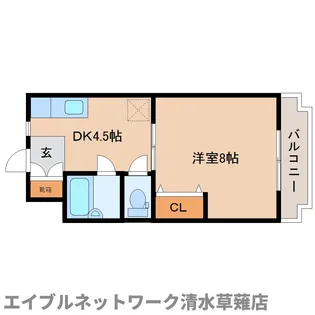 静岡県静岡市葵区瀬名中央1丁目【マンション】の間取り