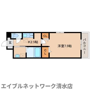 静岡県静岡市清水区入江1丁目【アパート】の間取り