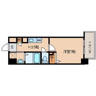 シリウス【5階】の間取り