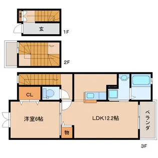 奈良県奈良市西九条町2丁目【アパート】の間取り
