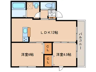 ウィズハイム エミネンス【201号室】の間取り
