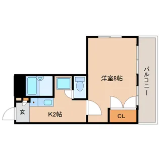 奈良県奈良市西九条町1丁目【マンション】の間取り