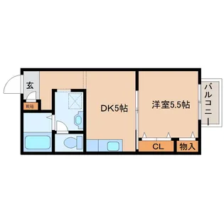 ドミール佐保台【2階】の間取り
