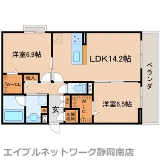 COCON EAST(ココンイースト)【103号室】の間取り