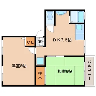 ソファレ高畑【2階】の間取り