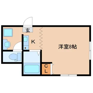 1Kの間取り画像