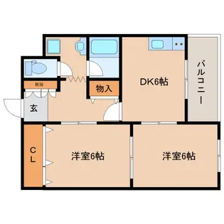 PARK VIEW紀寺【5階】の間取り