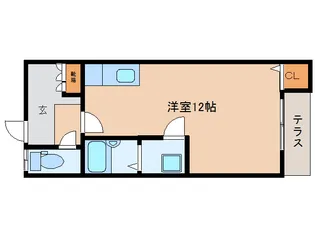 奈良県大和郡山市北西町【アパート】の間取り