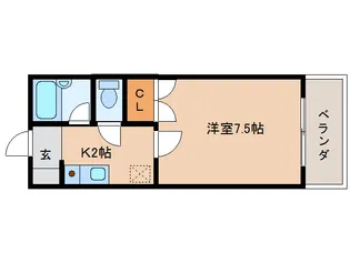 紀寺リバーヒル【1階】の間取り
