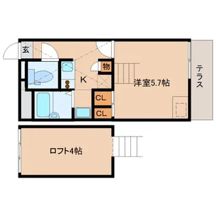 奈良県奈良市東九条町【マンション】の間取り