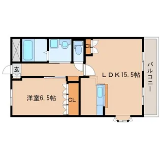 クレドール1番館【2階】の間取り