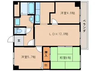 カーサフラッシュナカイ【702号室】の間取り