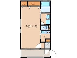 キューブ【3階】の間取り
