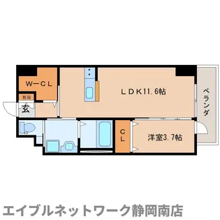 ポートレブニー【2階】の間取り