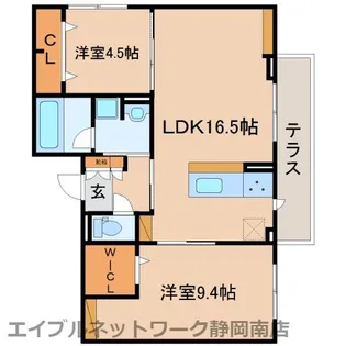 CasaMonte(カーサモンテ)【1階】の間取り