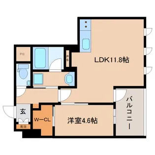 奈良県奈良市大宮町1丁目【マンション】の間取り