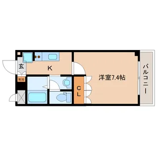 京都府木津川市木津駅前1丁目【マンション】の間取り