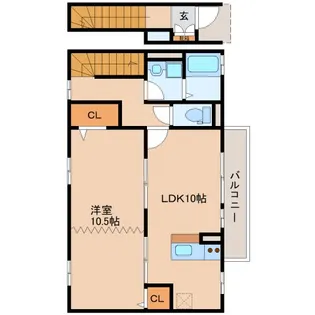 奈良県奈良市山町【アパート】の間取り