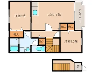 サンパティーク【2階】の間取り