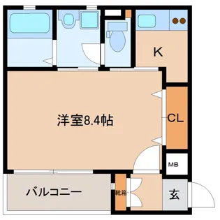 キューブ【2階】の間取り