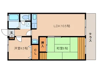 奈良県大和郡山市小泉町【アパート】の間取り
