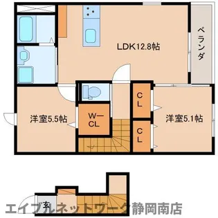 モンブラン【2階】の間取り