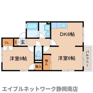 プレラヴィル中原 A棟【2階】の間取り