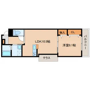 奈良県大和郡山市額田部北町【アパート】の間取り