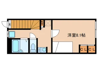 奈良県大和郡山市新町【アパート】の間取り
