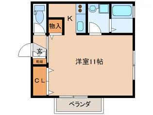 エイトキューブ B棟【2階】の間取り
