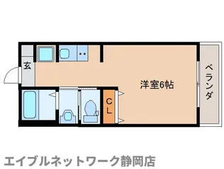 静岡県静岡市葵区吉野町【マンション】の間取り