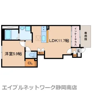 ロコ・ソラーレ【1階】の間取り