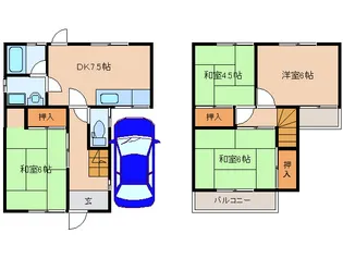 奈良県大和高田市礒野町【一戸建】の間取り