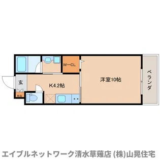 テヴェール【302号室】の間取り