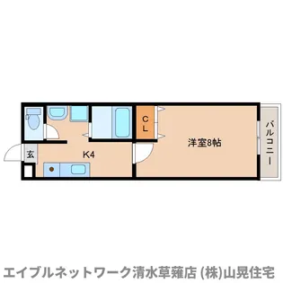 静岡県静岡市清水区馬走北【マンション】の間取り