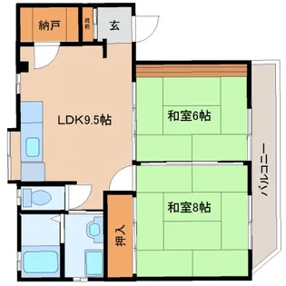 静岡県静岡市葵区瀬名7丁目【マンション】の間取り