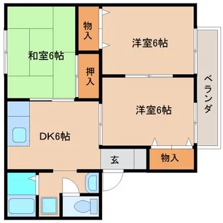 ヴィラージュNⅡ【1階】の間取り