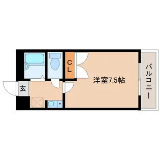 奈良県大和郡山市今国府町【マンション】の間取り