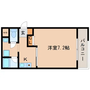 PARK VIEW紀寺【205号室】の間取り