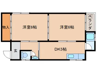 奈良県奈良市敷島町2丁目【アパート】の間取り