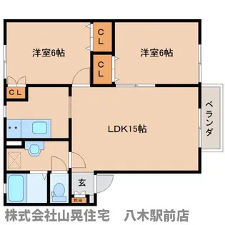 奈良県磯城郡田原本町【アパート】の間取り