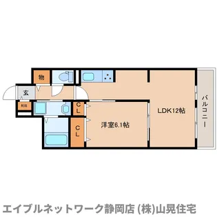 静岡県静岡市葵区千代田7丁目【アパート】の間取り